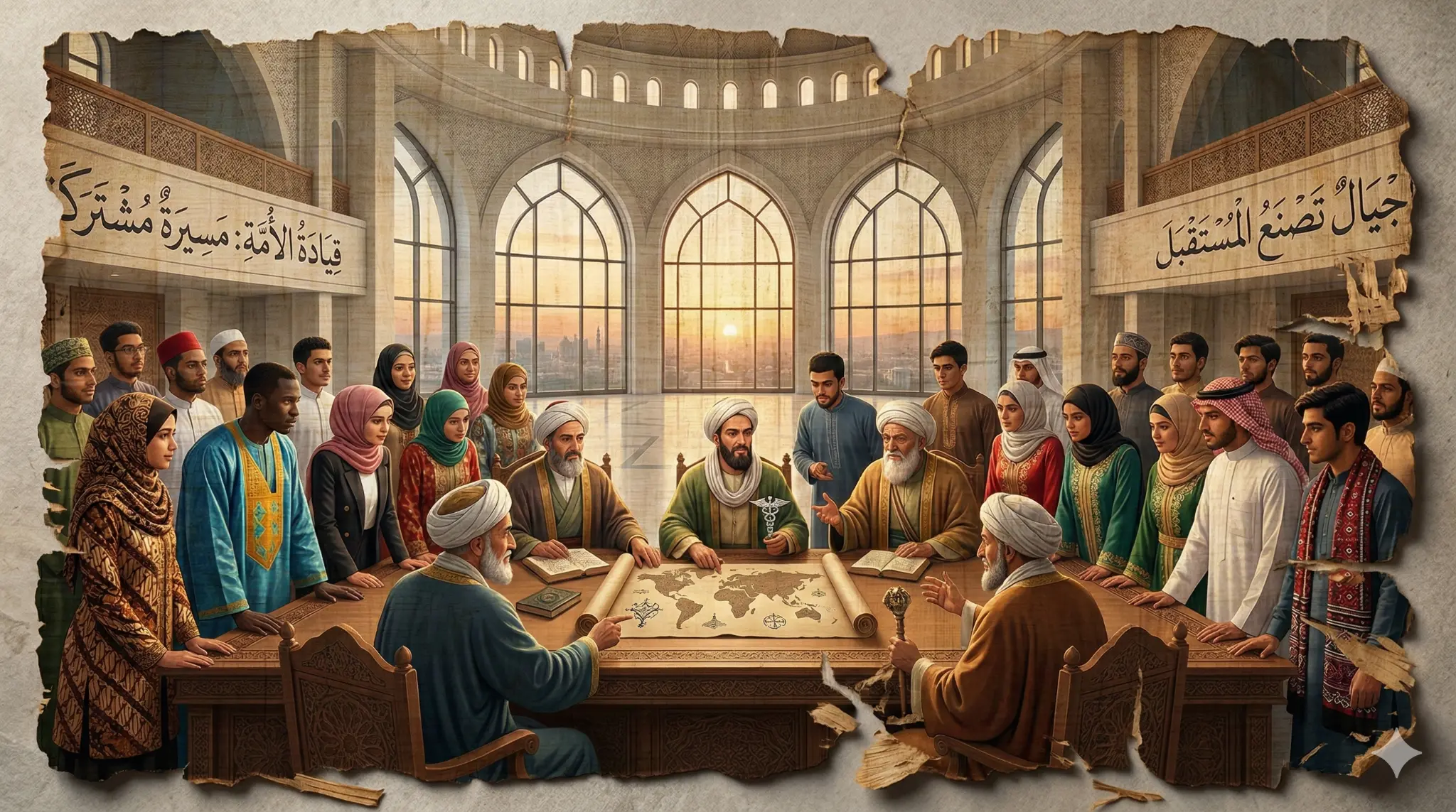 لوحة العلماء